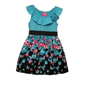 Pinky Girls Floral Dress